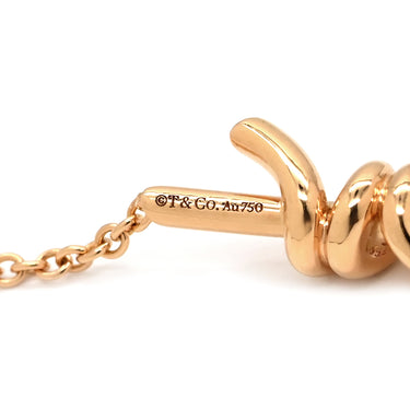 ティファニー Tiffany & Co ノット ローズゴールド K18PG ブレスレット ピンクゴールド 18K 750AU PG