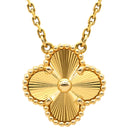 ヴァンクリーフアーペル Van Cleef & Arpels ヴィンテージ アルハンブラ ペンダント VCARP4KL00 イエローゴールド K18YG ネックレス Au750 18K ギヨシェ