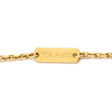ヴァンクリーフアーペル Van Cleef & Arpels ヴィンテージ アルハンブラ ペンダント VCARP4KL00 イエローゴールド K18YG ネックレス Au750 18K ギヨシェ