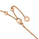 ブルガリ BVLGARI ビーゼロワン エレメント ダイヤネックレス ブラック×ピンクゴールド K18PG ダイヤモンド セラミック ネックレス 750PG 18K 黒セラミック