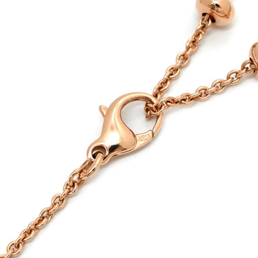 ブルガリ BVLGARI ビーゼロワン エレメント ダイヤネックレス ブラック×ピンクゴールド K18PG ダイヤモンド セラミック ネックレス 750PG 18K 黒セラミック
