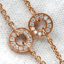ブルガリ BVLGARI ビーゼロワン エレメント ダイヤネックレス ブラック×ピンクゴールド K18PG ダイヤモンド セラミック ネックレス 750PG 18K 黒セラミック