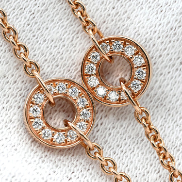 ブルガリ BVLGARI ビーゼロワン エレメント ダイヤネックレス ブラック×ピンクゴールド K18PG ダイヤモンド セラミック ネックレス 750PG 18K 黒セラミック