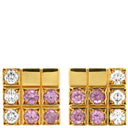 カルティエ Cartier パイエット ピンク×イエローゴールド K18YG ダイヤモンド ピンクサファイア ピアス 18K 750 YG ダイヤ ピンクサファイア
