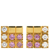 カルティエ Cartier パイエット ピンク×イエローゴールド K18YG ダイヤモンド ピンクサファイア ピアス 18K 750 YG ダイヤ ピンクサファイア