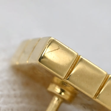カルティエ Cartier パイエット ピンク×イエローゴールド K18YG ダイヤモンド ピンクサファイア ピアス 18K 750 YG ダイヤ ピンクサファイア