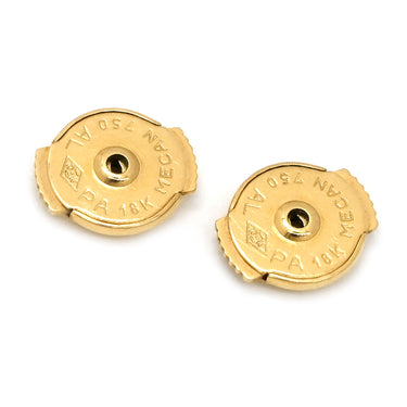 カルティエ Cartier パイエット ピンク×イエローゴールド K18YG ダイヤモンド ピンクサファイア ピアス 18K 750 YG ダイヤ ピンクサファイア