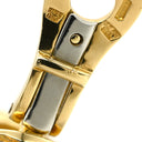 ブルガリ BVLGARI トゥボガス フープ イエローゴールド×ステンレスシルバー K18YG ステンレススチール イヤリング Au750 18K SS コンビ ツートン クリップ式 ヴィンテージ