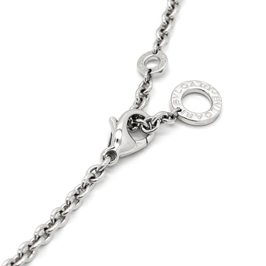 ブルガリ BVLGARI ブルガリブルガリ パヴェダイヤ ブラック×ホワイトゴールド K18WG ダイヤモンド オニキス ネックレス 7モチーフ 18K 750 18金 オニキス 黒