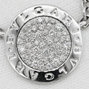 ブルガリ BVLGARI ブルガリブルガリ パヴェダイヤ ブラック×ホワイトゴールド K18WG ダイヤモンド オニキス ネックレス 7モチーフ 18K 750 18金 オニキス 黒