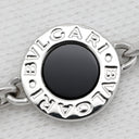 ブルガリ BVLGARI ブルガリブルガリ パヴェダイヤ ブラック×ホワイトゴールド K18WG ダイヤモンド オニキス ネックレス 7モチーフ 18K 750 18金 オニキス 黒