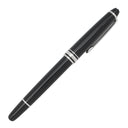 モンブラン Montblanc マイスターシュテュック ローラーボール Pix ブラック×シルバー メタル プレシャスレジン ボールペン インク切れ