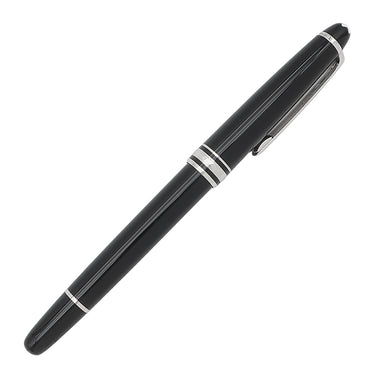 モンブラン Montblanc マイスターシュテュック ローラーボール Pix ブラック×シルバー メタル プレシャスレジン ボールペン インク切れ