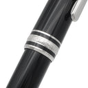 モンブラン Montblanc マイスターシュテュック ローラーボール Pix ブラック×シルバー メタル プレシャスレジン ボールペン インク切れ