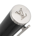 ルイヴィトン LOUIS VUITTON ジェット リーニュ ブラック×シルバー ラッカー メタル ボールペン キャップ式 筆記確認済み 黒インク