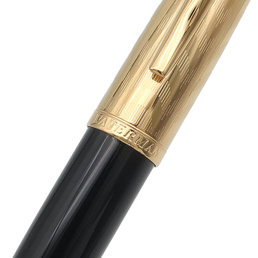 ウォーターマン WATERMAN カレン デラックス オペラGT 2225143 ブラック×シルバー ラッカー GP ボールペン 青インク ツイスト式