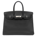 エルメス HERMES バーキン35 ブラック トゴ ハンドバッグ シルバー金具 黒
