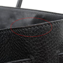 エルメス HERMES バーキン35 ブラック トゴ ハンドバッグ シルバー金具 黒