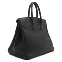 エルメス HERMES バーキン35 ブラック トゴ ハンドバッグ シルバー金具 黒