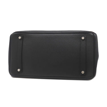 エルメス HERMES バーキン35 ブラック トゴ ハンドバッグ シルバー金具 黒