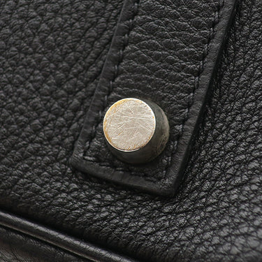 エルメス HERMES バーキン35 ブラック トゴ ハンドバッグ シルバー金具 黒