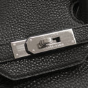 エルメス HERMES バーキン35 ブラック トゴ ハンドバッグ シルバー金具 黒