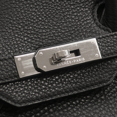 エルメス HERMES バーキン35 ブラック トゴ ハンドバッグ シルバー金具 黒
