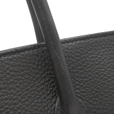 エルメス HERMES バーキン35 ブラック トゴ ハンドバッグ シルバー金具 黒