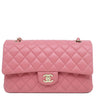 シャネル CHANEL マトラッセ 25 Wチェーン ピンク ラムスキン ショルダーバッグ ゴールド金具 ココマーク ダブルフラップ
