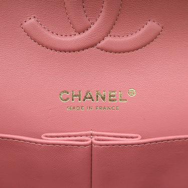 シャネル CHANEL マトラッセ 25 Wチェーン ピンク ラムスキン ショルダーバッグ ゴールド金具 ココマーク ダブルフラップ