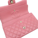 シャネル CHANEL マトラッセ 25 Wチェーン ピンク ラムスキン ショルダーバッグ ゴールド金具 ココマーク ダブルフラップ