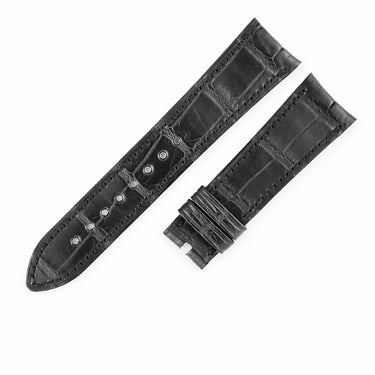 ヴァシュロン・コンスタンタン VACHERON CONSTANTIN 純正 クロコバンド ブラック クロコダイル 腕時計パーツ 新品同様 替え ベルト ストラップ 19ｍｍ ブラック 黒