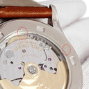 腕時計 パテックフィリップ PATEK PHILIPPE カラトラバ 5107G-001 自動巻き メンズ K18WG無垢 シルバー デイト バー シースルーバック