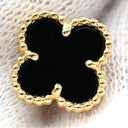 ヴァンクリーフアーペル Van Cleef & Arpels スウィート アルハンブラ VCARA44900 ブラック×イエローゴールド K18YG オニキス ピアス 黒 オニキス 750 YG 18K 両耳用