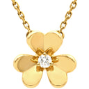 ヴァンクリーフアーペル Van Cleef & Arpels フリヴォル ペンダント ミニ VCARP0J100 イエローゴールド K18YG ダイヤモンド ネックレス 750YG 1Pダイヤ