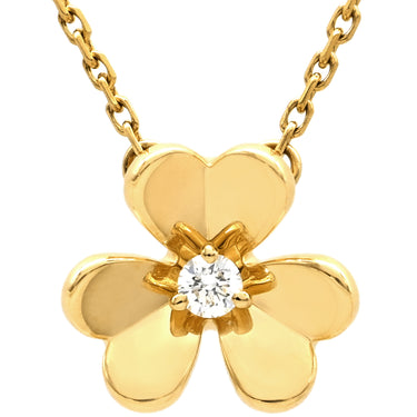 ヴァンクリーフアーペル Van Cleef & Arpels フリヴォル ペンダント ミニ VCARP0J100 イエローゴールド K18YG ダイヤモンド ネックレス 750YG 1Pダイヤ