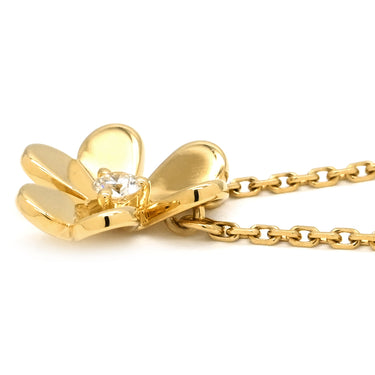 ヴァンクリーフアーペル Van Cleef & Arpels フリヴォル ペンダント ミニ VCARP0J100 イエローゴールド K18YG ダイヤモンド ネックレス 750YG 1Pダイヤ
