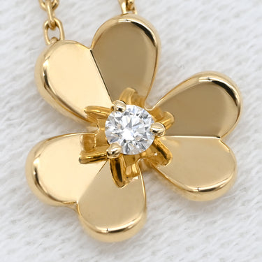 ヴァンクリーフアーペル Van Cleef & Arpels フリヴォル ペンダント ミニ VCARP0J100 イエローゴールド K18YG ダイヤモンド ネックレス 750YG 1Pダイヤ