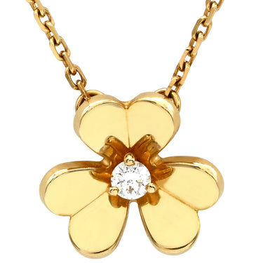 ヴァンクリーフアーペル Van Cleef & Arpels フリヴォル ペンダント ミニ VCARP0J100 イエローゴールド K18YG ダイヤモンド ネックレス 750YG 1Pダイヤ