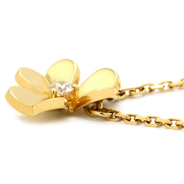 ヴァンクリーフアーペル Van Cleef & Arpels フリヴォル ペンダント ミニ VCARP0J100 イエローゴールド K18YG ダイヤモンド ネックレス 750YG 1Pダイヤ