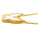 ヴァンクリーフアーペル Van Cleef & Arpels ラッキー アルハンブラ パピヨン VCARD99500 パールホワイト×イエローゴールド K18YG シェル ネックレス 白 Au750 18K 蝶 シェル