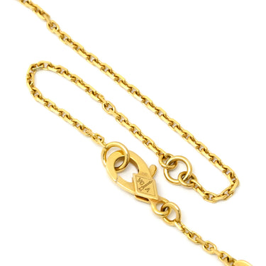 ヴァンクリーフアーペル Van Cleef & Arpels ラッキー アルハンブラ パピヨン VCARD99500 パールホワイト×イエローゴールド K18YG シェル ネックレス 白 Au750 18K 蝶 シェル