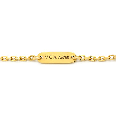 ヴァンクリーフアーペル Van Cleef & Arpels ラッキー アルハンブラ パピヨン VCARD99500 パールホワイト×イエローゴールド K18YG シェル ネックレス 白 Au750 18K 蝶 シェル
