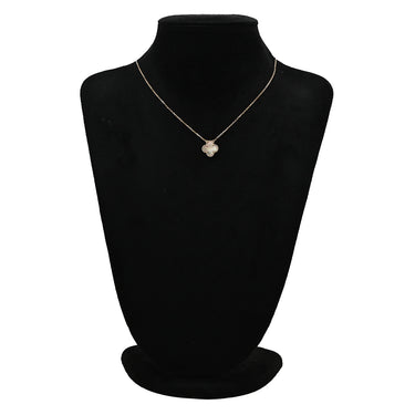 ヴァンクリーフアーペル Van Cleef & Arpels ヴィンテージ アルハンブラ VCARP4KK00 グレー×ローズゴールド K18PG グレーマザーオブパール ネックレス 750 18K グレー シェル