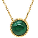 ヴァンクリーフアーペル Van Cleef & Arpels ペルレ クルール VCARP4DM00 グリーンXイエローゴールド K18YG マラカイト ネックレス 緑 Au750 18K