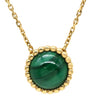 ヴァンクリーフアーペル Van Cleef & Arpels ペルレ クルール VCARP4DM00 グリーンXイエローゴールド K18YG マラカイト ネックレス 緑 Au750 18K