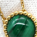 ヴァンクリーフアーペル Van Cleef & Arpels ペルレ クルール VCARP4DM00 グリーンXイエローゴールド K18YG マラカイト ネックレス 緑 Au750 18K