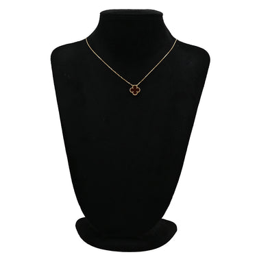 ヴァンクリーフアーペル Van Cleef & Arpels ヴィンテージ アルハンブラ ペンダント VCARD38500 レッド×イエローゴールド K18YG カーネリアン ネックレス Au750 18K 赤 カーネリアン