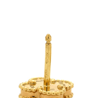 ヴァンクリーフアーペル Van Cleef & Arpels スウィート アルハンブラ VCARA44900 ブラック×イエローゴールド K18YG オニキス ピアス 黒 オニキス 750 YG 18K 両耳用