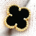 ヴァンクリーフアーペル Van Cleef & Arpels スウィート アルハンブラ VCARA44900 ブラック×イエローゴールド K18YG オニキス ピアス 黒 オニキス 750 YG 18K 両耳用